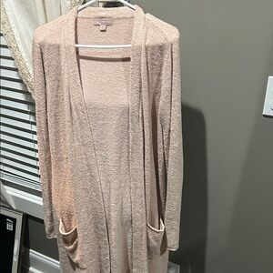Barefoot Dreams Blush Open Front Cardigan